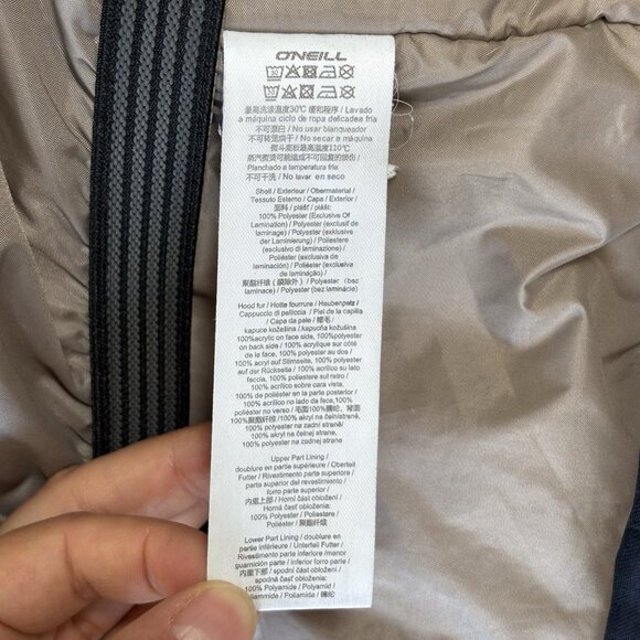 O'Neill Men's Utility Hyperdry 10K Jacket Ski Snow Outerwear Coat Blue Insulated - Picture 14 of 16